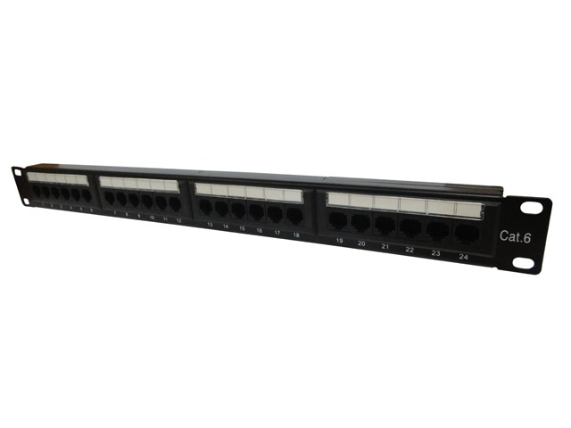 Foto do produto PATCH PANEL CAT6 - 24 PORTAS ( 1U ) 