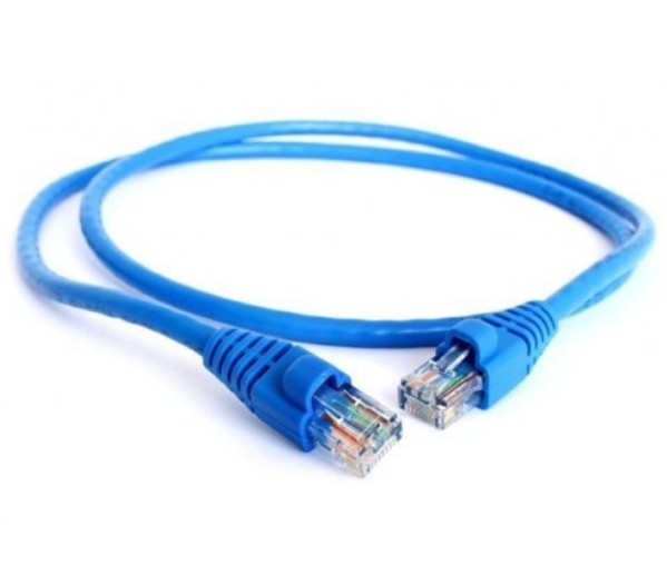 Foto do produto PATCH CORD CAT 5E 0,5 MTS AZUL - HOMOLOGADO 